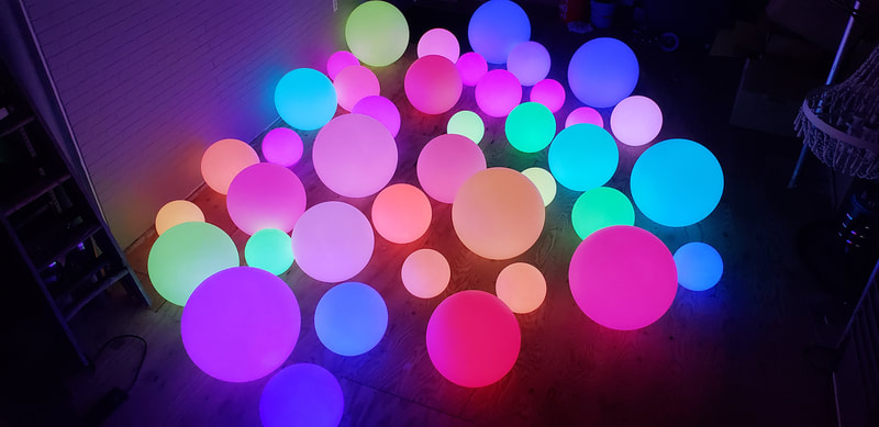 LED glow orbs
